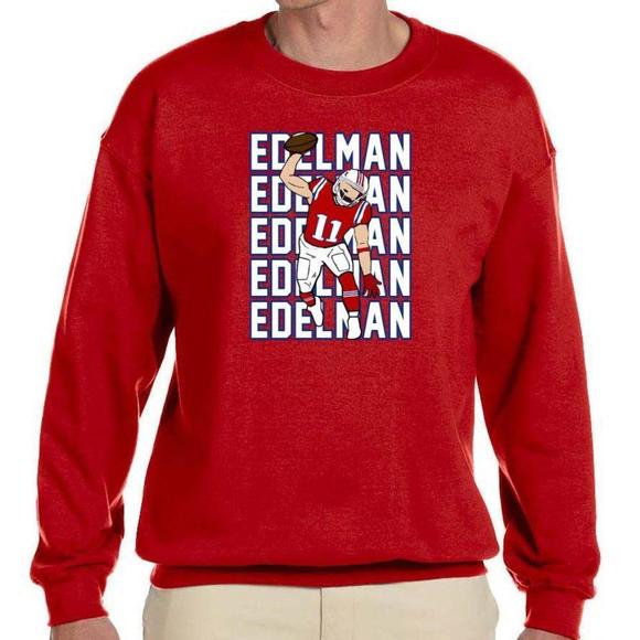 Tops - New England Patriots Julian Edelman Sweatshirt